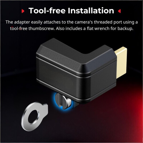 High-Definition Cable Adapter for -Compatible for  FX2 Tool-Free Installation for Seamless Vertical Shooting 2