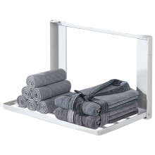 Magnetic Washing Machine Side Shelf Space-Saving Folding Clothes Rack No Punching Temporary Rack Simple Bathroom Shelf