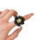 Stylish Acrylic Beaded Flower Ring Handcrafted With-White 7