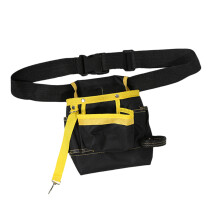 Ceinture à outils en tissu Oxford pour électricien-Jaune