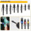 38Pcs Flexible Drill Bit Extension, 105 Right Angle Drill,Hex Socket Adapter, Bit Holder Extension Screwdriver Bit Kit 6