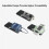 Multifunctional Strip Clip Case Phone Audio Decoder Storage Bag USB Pocket Phone Bag Magnetic Elastic Strap Kit Green 6