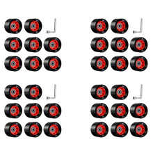 32 Packung 95A 58mmx39mm, Innen Quad Roll Schuh Räder, PU Verschleißfeste Räder Zwei Reihiges Roll Schuh Zubehör