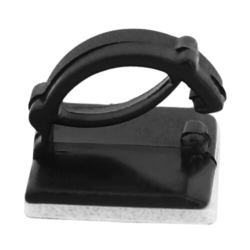 250 Pcs. Self Adhesive Cable Clamp Plastic Rectangular Cable Clips Cable Tie Quick Bind Cable Wire Management Holder 2