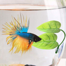 60 Stück Betta Hängematten Spielzeug, Aquarium Plastik Fabrik für Betta Zubehör