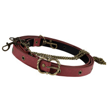 Fashionable Chain Belt Medieval Knight Look PU Leather-Red B