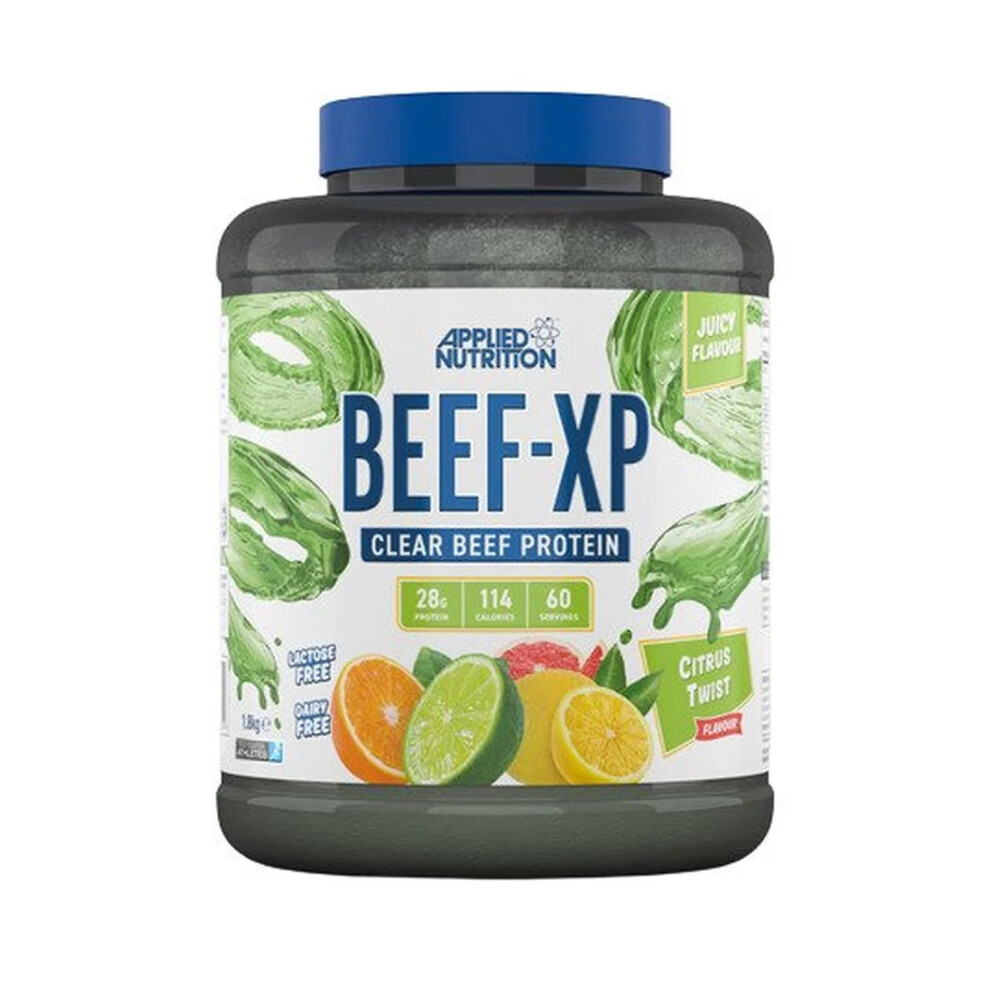 Applied Nutrition Beef-XP Clear Beef Protein Isolate - Citrus Twist | 27g Protein per Serving, Hydrolysed Beef Protein Isolate, Dairy & Lactose Free, Zero Sugar, Low Fat - (1.8kg - 60 Servings) - Image 6