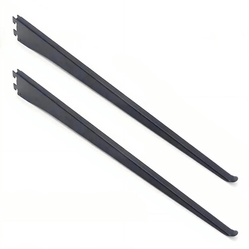Metal Shelf Bracket Replacement Carbon Steel-Black 40 cm