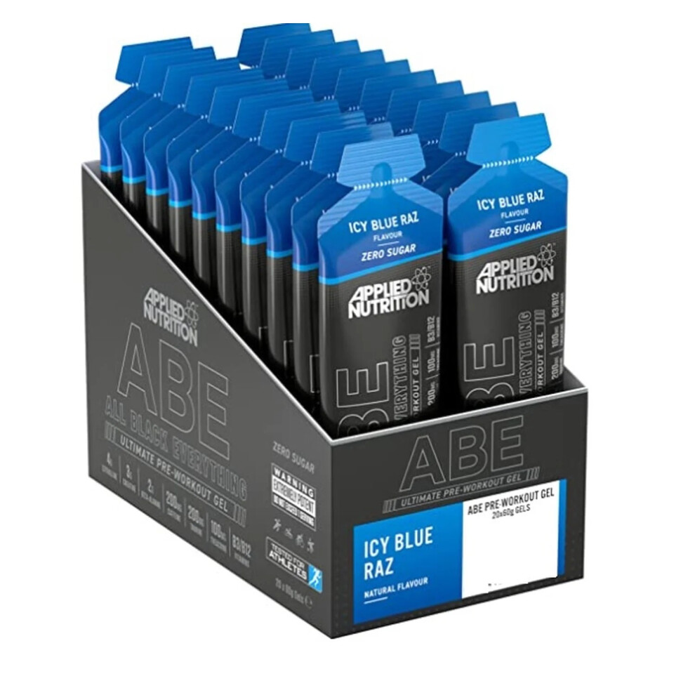 Applied Nutrition Abe Pre Workout Gel Energy And Performance Support Icy Blue Raspberry Flavour - 20 X 60Ml - Image 6