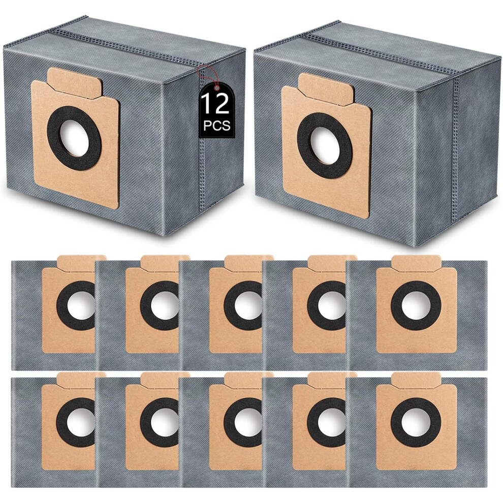 (12Pcs) 5Â12 Pack Dust Bags Compatible With Eufy X8 X10, Easy Fit Design 6911562124193
