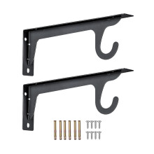 Packung mit 2 robusten, wandmontierten-30cm schwarz