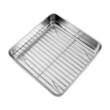 Stainless Steel Deep Baking Pan For Even Heat-L Belt rack