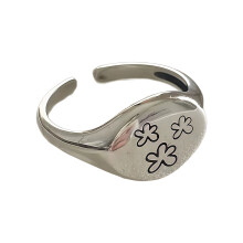 Elegant Flower Shape Geometric Opening Finger Jewelry Delicate