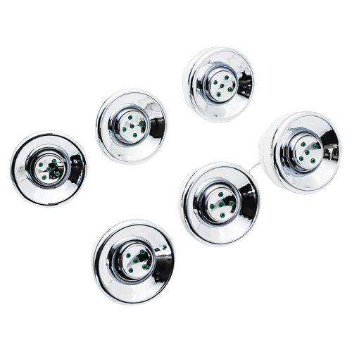 6 Count Shower Head Nozzle Set For Soaking Tub With Hydrotherapy