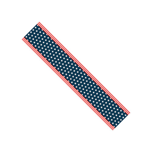 Strong Fabric Table Runner With Patriotic Theme For Multiple