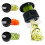 Convenient 5 Color ABS Multifunctional Steel Spiralizer-Black 1