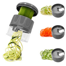 Multifunctional Rotary Vegetable Slicers With 3 Cutting-Grey