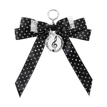 Creatief pianoontwerp sleutelhanger tasornament met ronde stip-B
