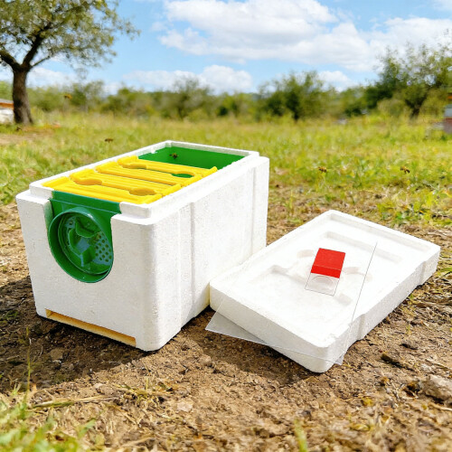 Foam Breeding Box Plastic Rotating Entrance Beekeeping-Green 1
