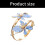 Practical Metal Flower Bangles Bracelet Wrist Jewelry-White 4