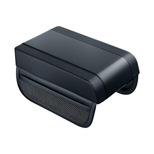 Cuscino universale per bracciolo auto in memory foam, copribracciolo per console centrale, nero