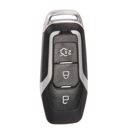 Compatible Smart Remote Button Key Shell for Ford Edge Explorer Mondeo 2015-2017, Durable Black Case