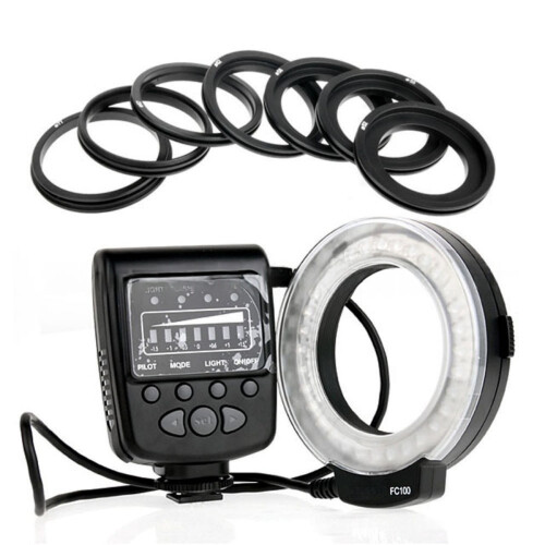 Universal LED Ring Flash Video Camera Fill Light Kit for Photography, Portable Universal Accessory