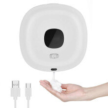 Dispensador Automático de Sabão Higiénico, Sem Toque, com Tecnologia Impermeável, Espuma para Banho e Cozinha, Operação