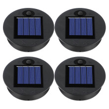 4 piezas de repuesto para lámparas solares colgantes de exterior, tapas redondas para luces solares