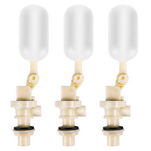 3 Pack Float Valve for Automatic Waterer Bowl Goat Water Supply Durable Plastic