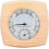 Termometro da sauna in metallo con quadrante digitale e igrometro per ambiente sauna, accessorio, 1 pezzo 1