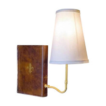 Klassische Schreibtischlampe im Vintage-Buchdesign, stilvolle Tischlampe für Arbeitszimmer und Wohnzimmer
