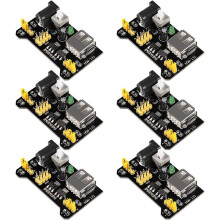 6PCS 3.3V 5V MB102 Breadboard Power Supply Module 6.5-12V USB for Solderless Bread Board