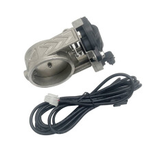 Car Exhaust Pipe Electronic Valve Kit Universal 76MM Button Controller Kit Controller