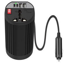 200W Car Inverter 12V to 220V Converter Intelligent USB 4.2A Fast Charging Dual Outlet for Car