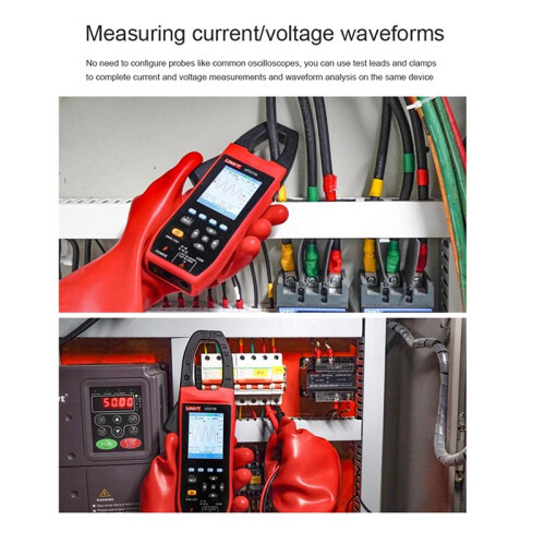 -T UT217 Oscilloscope Clamp Meter with  Current Voltage Waveform Amplitude Frequency Oscilloscope UT217B 1