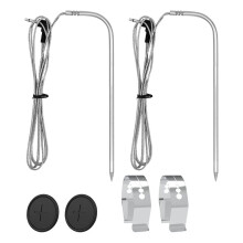 2-Pack Meat Probes with Grill Clips and Grommets, for Masterbuilt Gravity Series 560/800/1050 XL Models