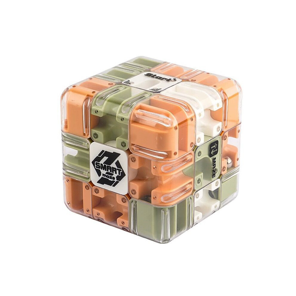 Tauoh 3D Puzzles Maze Six-Sided Transparent Speed Cubes Maze Toys For Children's Educational Toy Birthday Gift