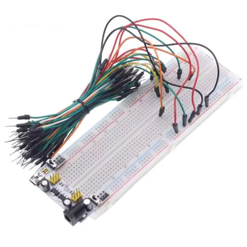 MB102 Breadboard Power Supply Module - 2-Way 3.3V/5V Output for Solderless White Breadboard Prototyping 1