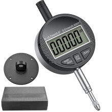 Electronic Digital Dial Indicator Gauge 0-12.7mm/0.5" Inch/Metric Conversion,with 0.01mm/0.0005"Resolution for Testing A