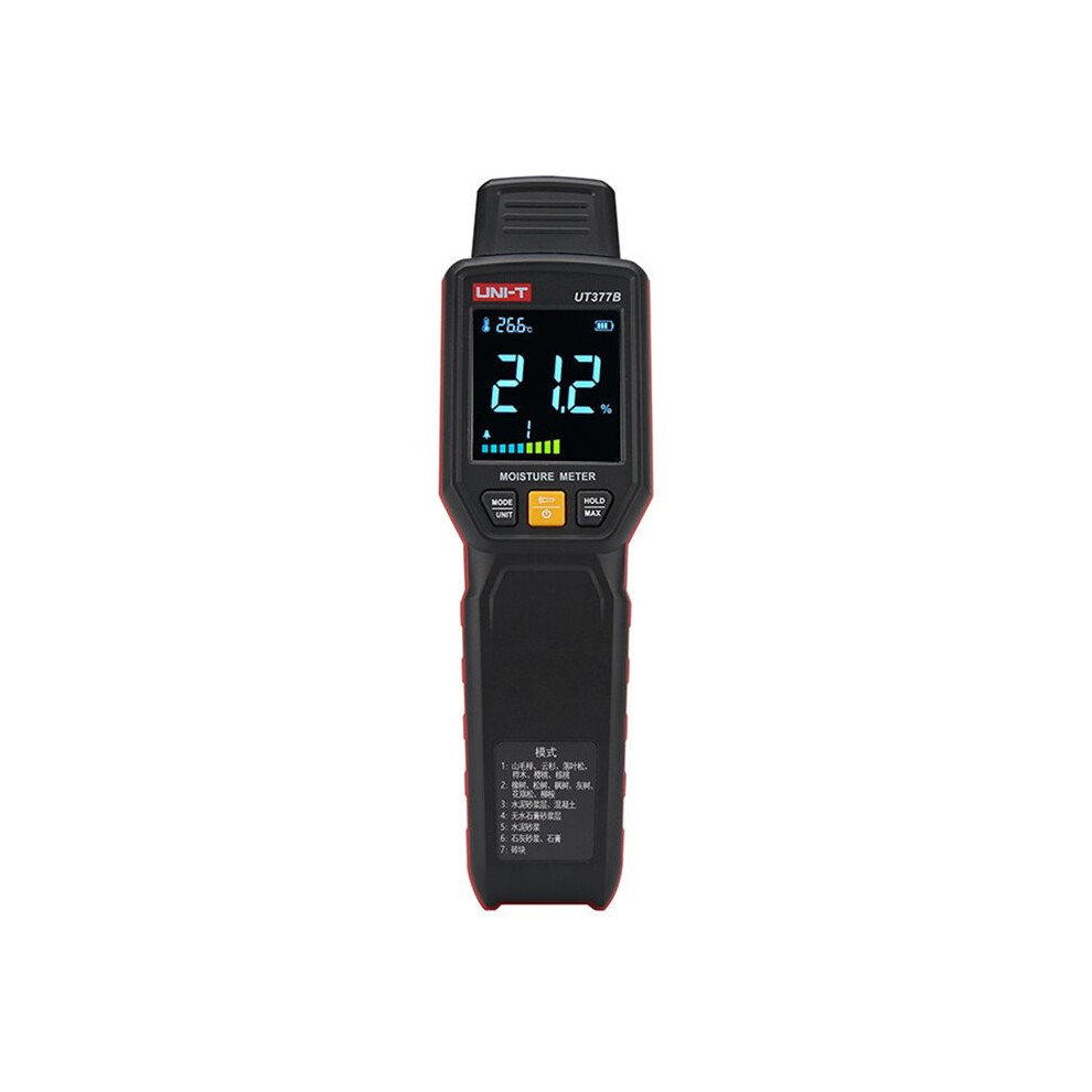 T Ut377b Pin Moisture Meter Wood Humidity Tester Wood And Building Materials Measurement Timber Damp Detector Led 4713844570146