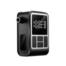 Gonfleur Électrique Numérique 130 PSI avec Arrêt Automatique, Rechargeable par USB-C, pour Vélos, Motos et Ballons, avec Fenêtre Lumineuse B