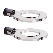 2pcs Wall Mounted Transparent Acrylic Lightsaber Stand - 1 Hole Vertical Display Stand Suitable for Wall Mounting