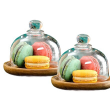 2026 New Charcuterie Snow Globes Container, Cake Stand with Clear Lids and Dome Lid for Cheese, Desserts