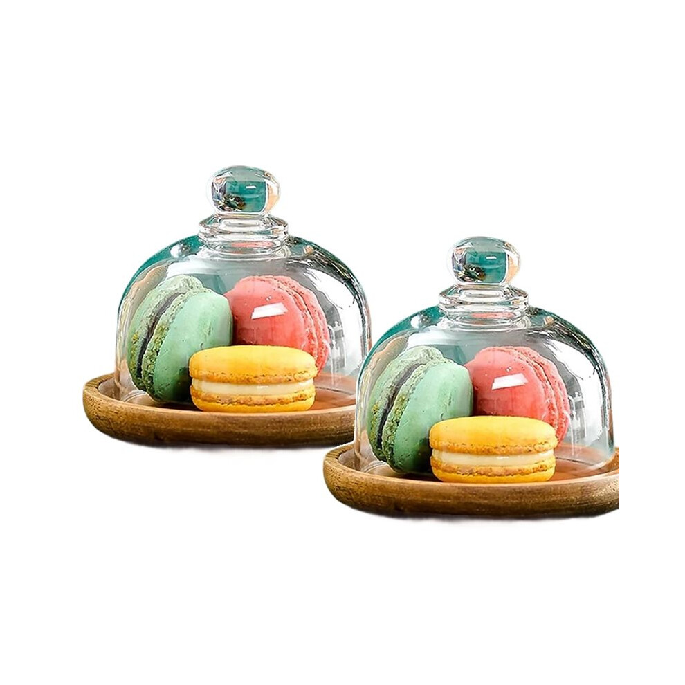 Tauoh 2026 New Charcuterie Snow Globes Container, Cake Stand With Clear Lids And Dome Lid For Cheese, Desserts