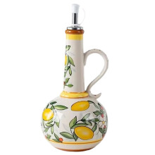 Kitchen Utensils Olive Oil Bottle Oil Vinegar Bottle Ceramic Kitchen Seasoning Bottle Soy Sauce Vinegar Leak-Proof