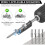 Bit Holder 1/4" Hex Shank Keychain, Spring Loaded Screw Holder Bits, Fast Release Extension Bar Keychain 4
