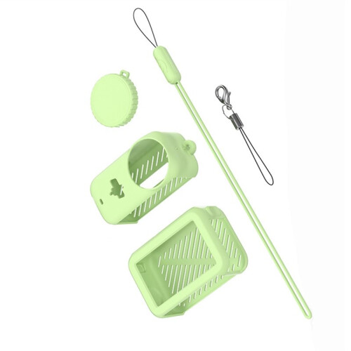 For  SOMONano Silicone Cover Full Coverage Shockproof Case with Lens Cap Thumb Grip Anti-Scratch Protective C 1