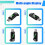 240W USB C Power Meter Tester Adapter, 3-Pack with LED Digital Display, 80 Gbps Data Transfer 7