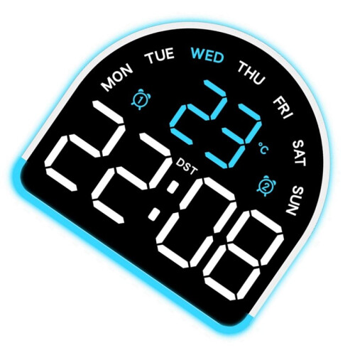 Multifunctional LED Alarm Clock Offering Adjustable Brightness and Temperature Display Switchable Home Decoration 1